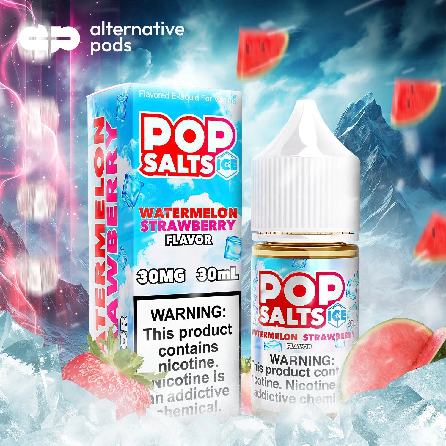 Pop Salts Nicotine Salt E-Liquid By Pop Clouds 30ML - Alternative pods | Online Vape & Smoke Shop