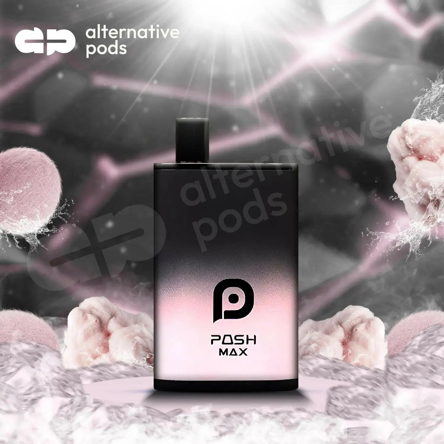 Posh Max 0% Zero Nicotine Disposable Vape - Cotton Candy 