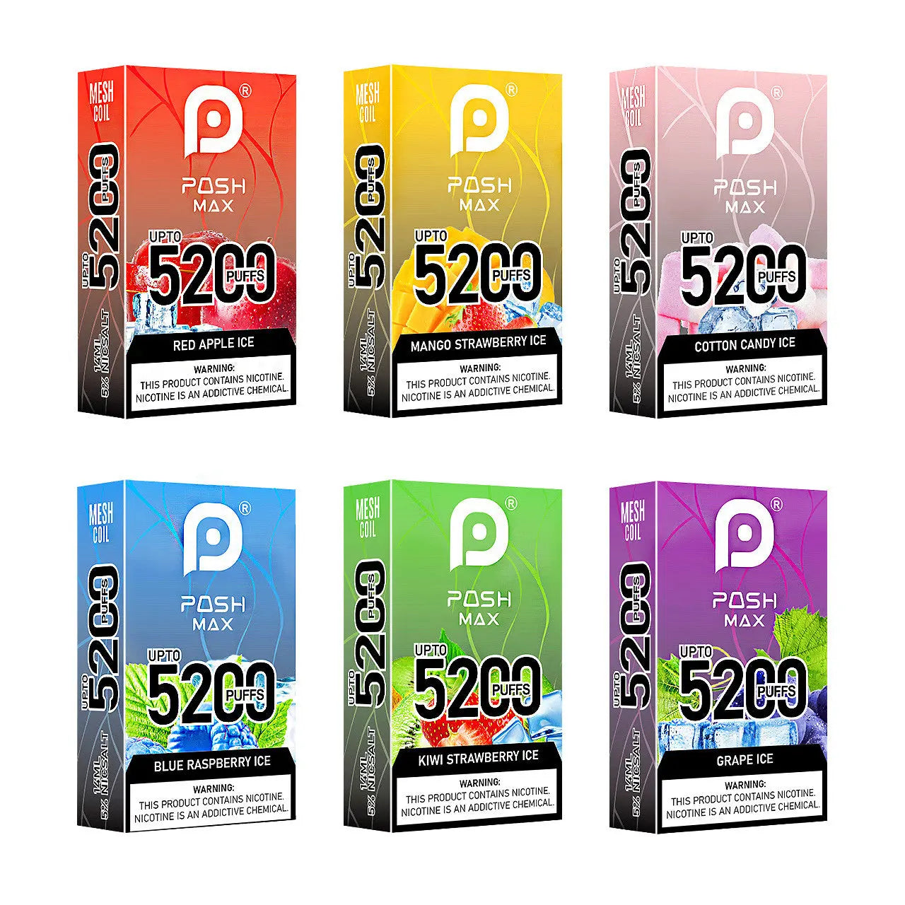 Posh Max 5200 Disposable Vape - Alternative pods | Online Vape & Smoke Shop