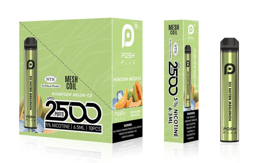 Posh Plus 5% Nic 2500 Puffs 6.5ml Disposable Vape (Tfn) - Alternative pods | Online Vape & Smoke Shop