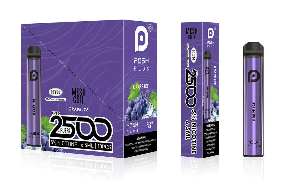 Posh Plus 5% Nic 2500 Puffs 6.5ml Disposable Vape (Tfn) Posh Plus 5% Nic 2500 Puffs 6.5ml Disposable Vape (Tfn)