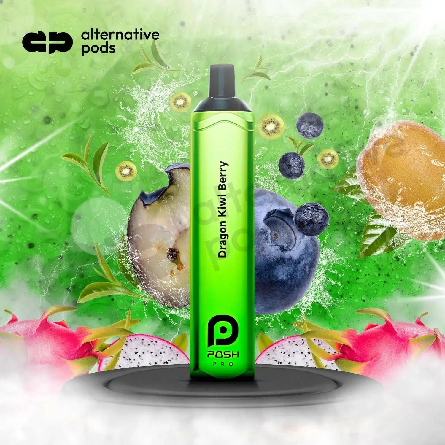 Posh Pro 5500 Puffs Disposable Vape - Dragon Kiwi Berry 