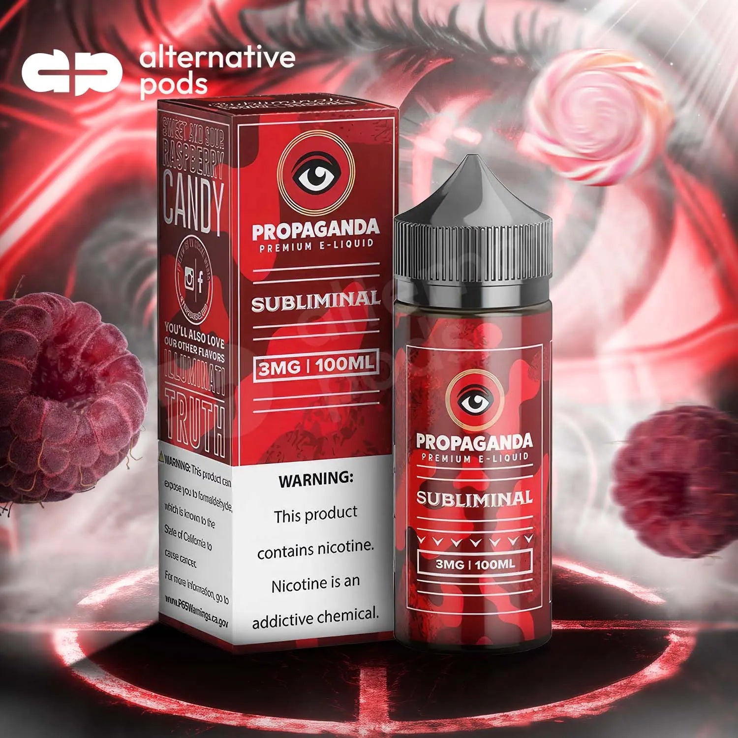 Propaganda Premium Synthetic Nicotine E-Liquid 100ML - Subliminal 