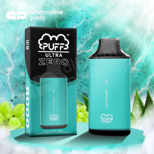 Puff Ultra 0% Zero Nicotine Disposable 8,000 Puffs 8k puffs - Alternative pods | Online Vape & Smoke Shop