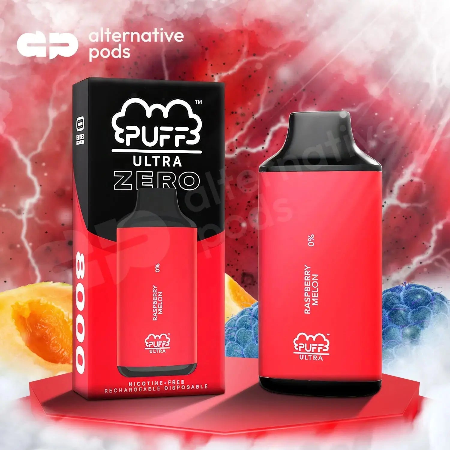 Puff Ultra 0% Zero Nicotine Disposable 8,000 Puffs 8k puffs - Alternative pods | Online Vape & Smoke Shop