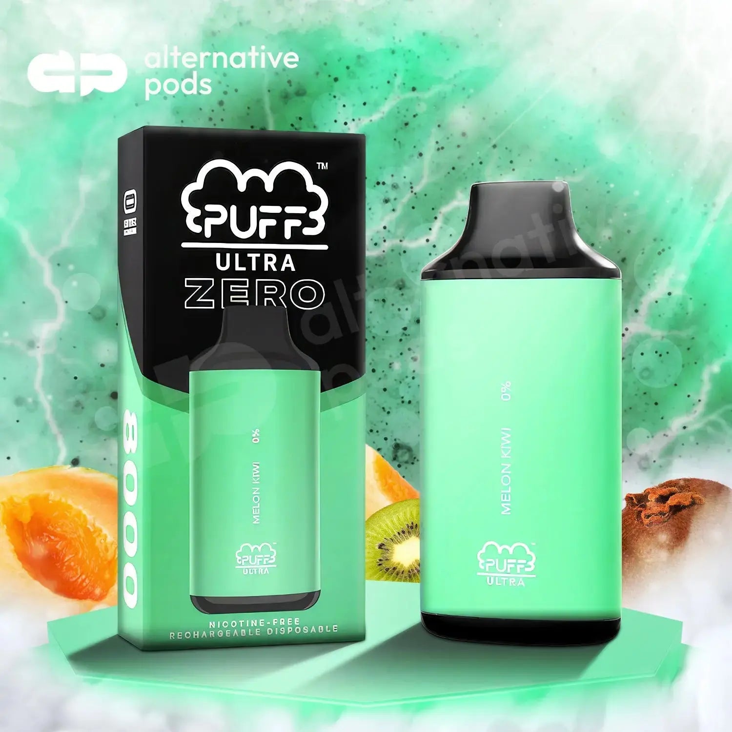 Puff Ultra 0% Zero Nicotine Disposable 8,000 Puffs 8k puffs - Alternative pods | Online Vape & Smoke Shop