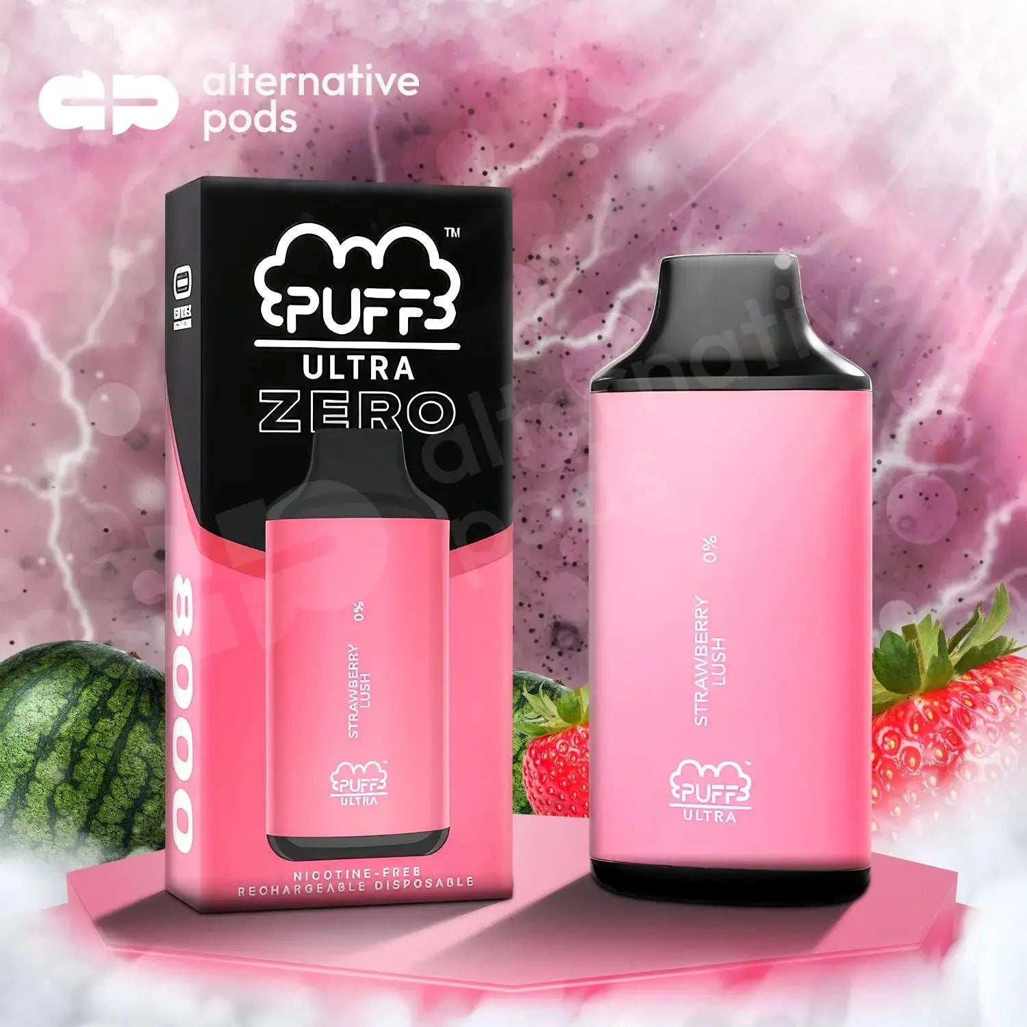 Puff Ultra 0% Zero Nicotine Disposable 8,000 Puffs 8k puffs - Alternative pods | Online Vape & Smoke Shop