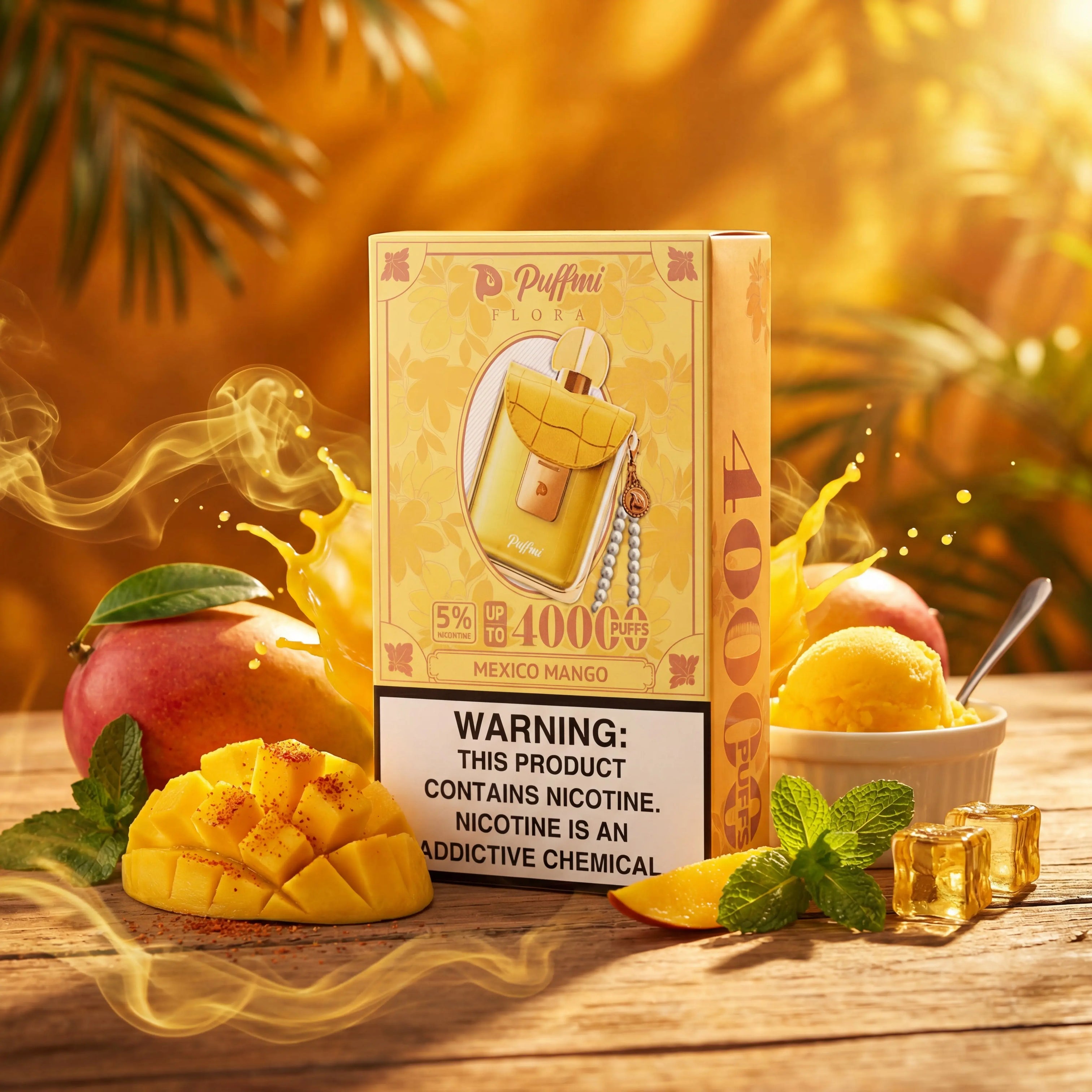 puffmi vape flora Puffmi Flora 40K Disposable Vape 5% — USA Made BOGO
