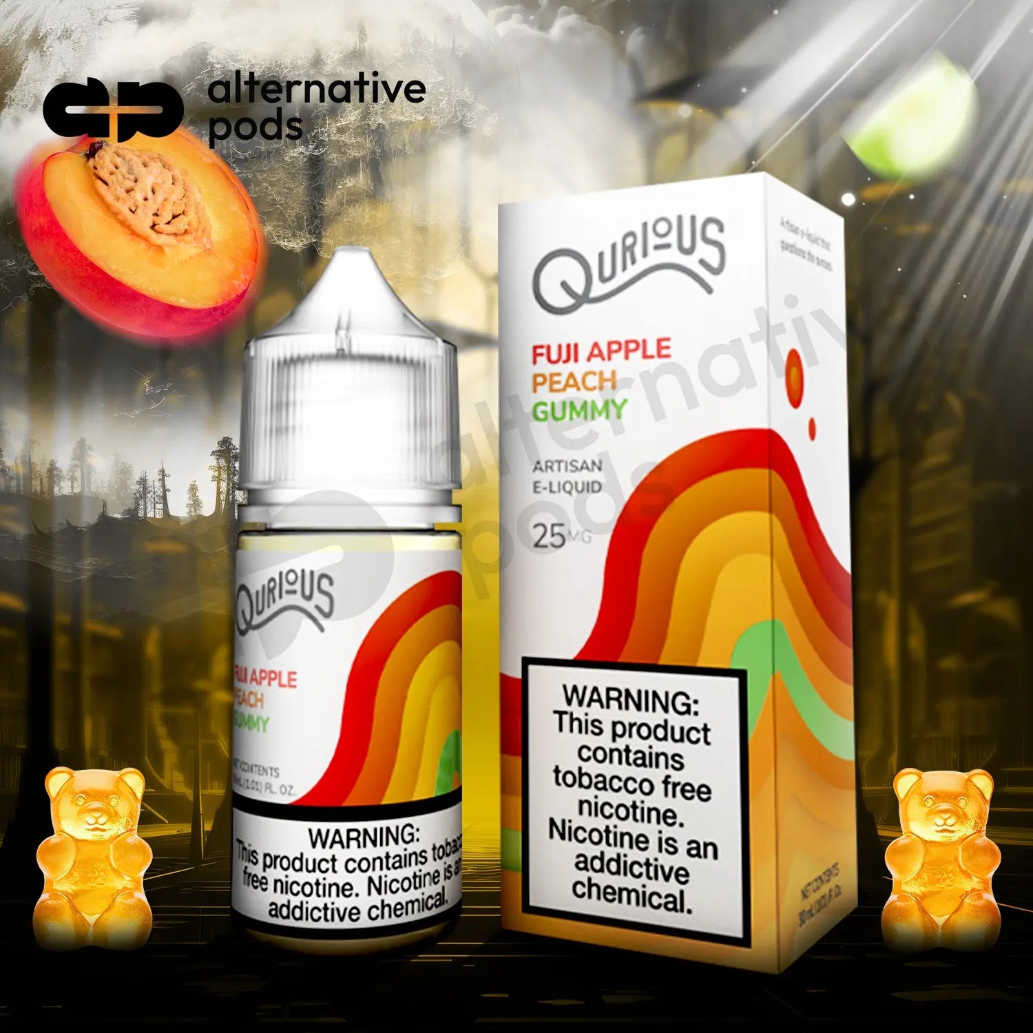 Qurious Synthetic Salt Nicotine Artisan E-Liquid 30ML - Alternative pods | Online Vape & Smoke Shop