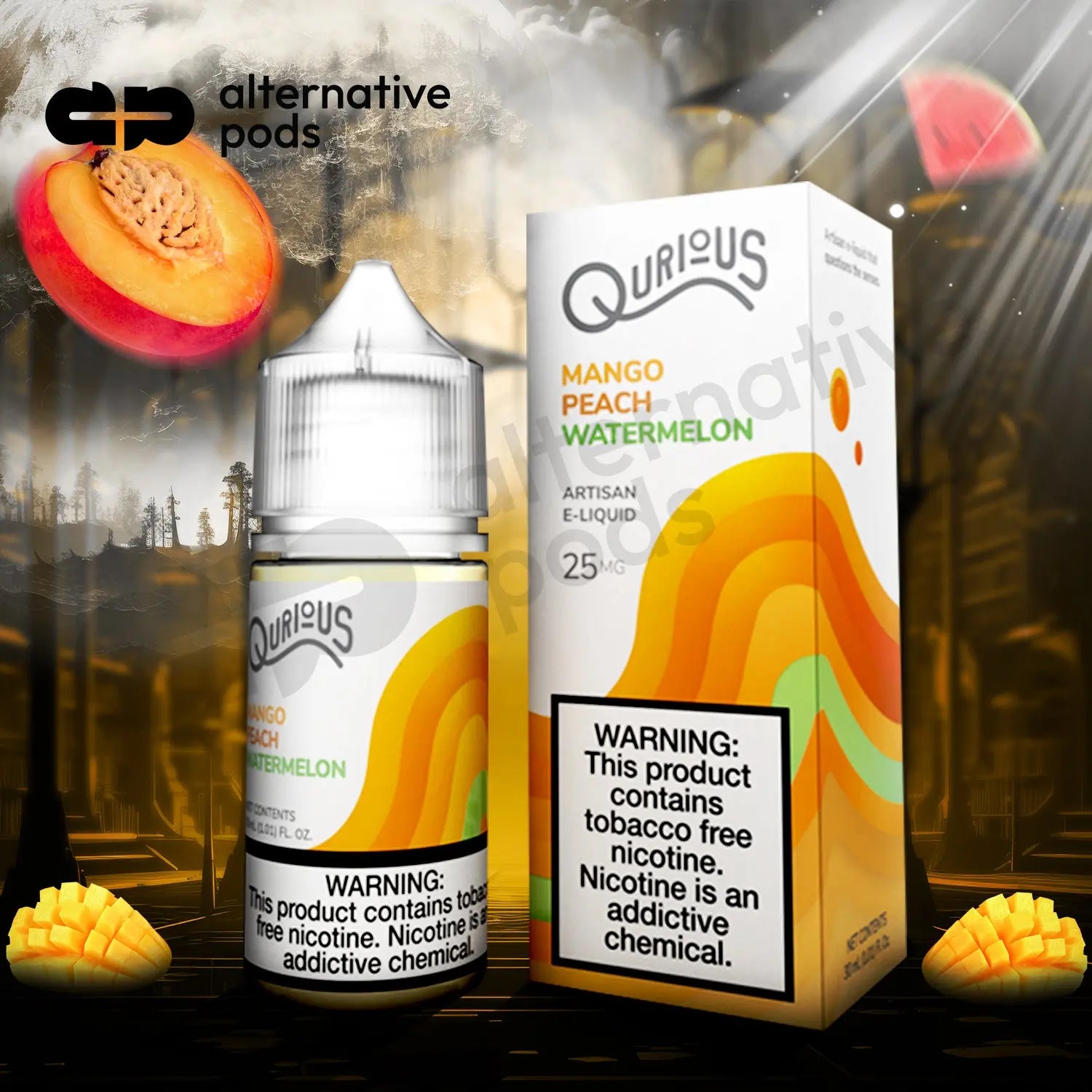 Qurious Synthetic Salt Nicotine Artisan E-Liquid 30ML - Alternative pods | Online Vape & Smoke Shop