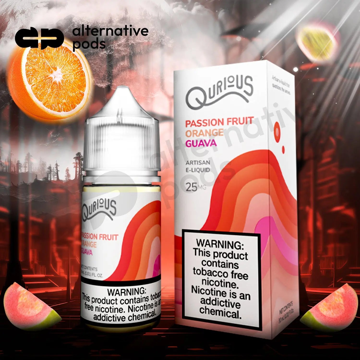 Qurious Synthetic Salt Nicotine Artisan E-Liquid 30ML - Alternative pods | Online Vape & Smoke Shop