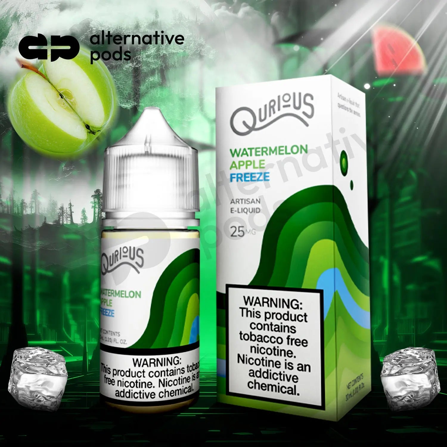 Qurious Synthetic Salt Nicotine Artisan E-Liquid 30ML - Alternative pods | Online Vape & Smoke Shop