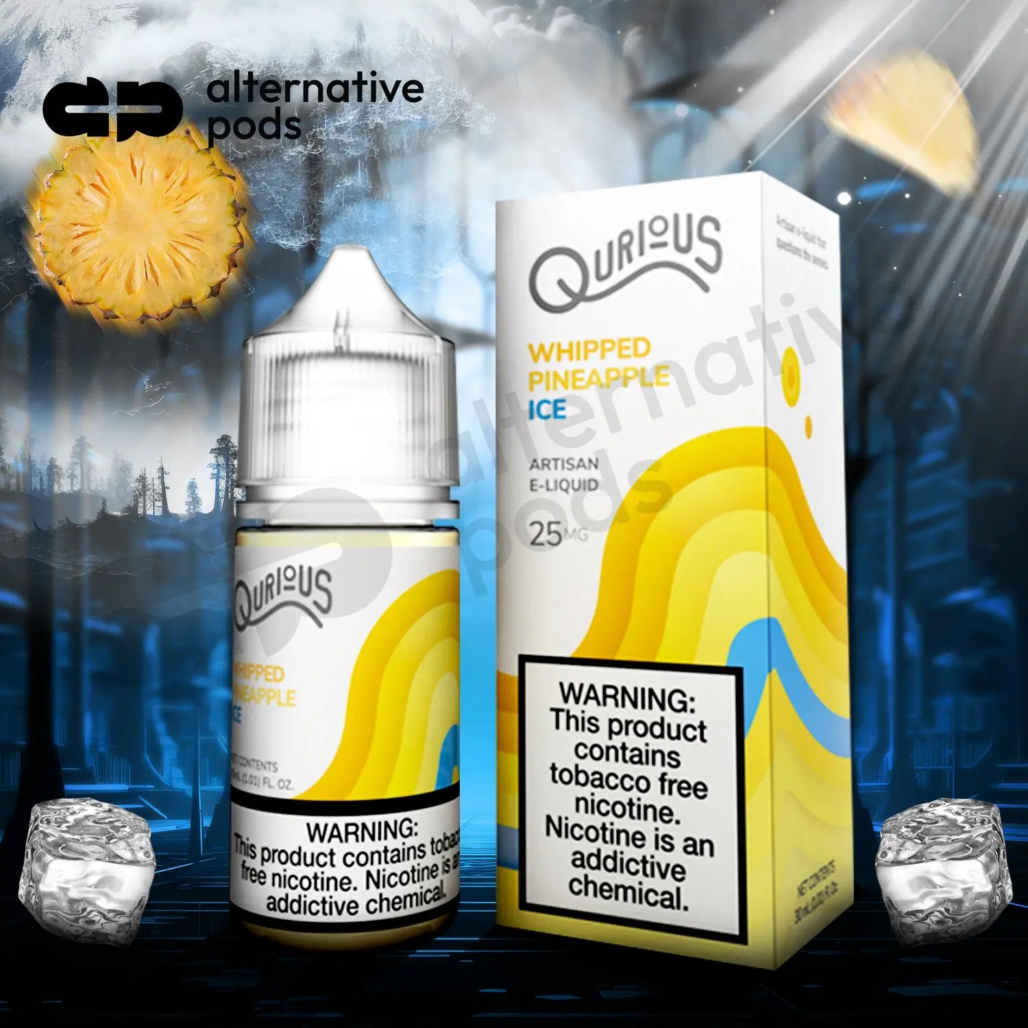 Qurious Synthetic Salt Nicotine Artisan E-Liquid 30ML - Alternative pods | Online Vape & Smoke Shop