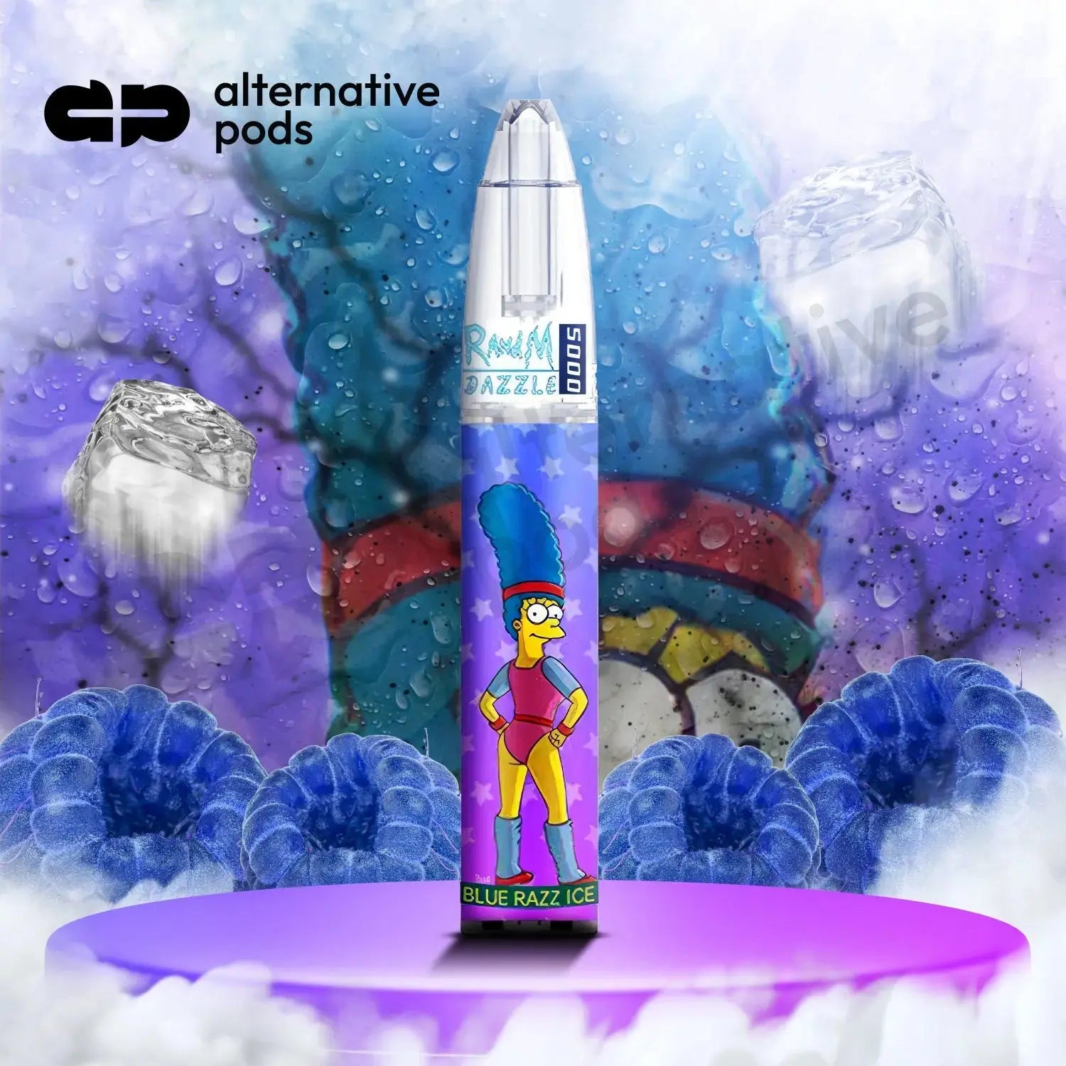 R and M Dazzle Vape - Blue Razz Ice 