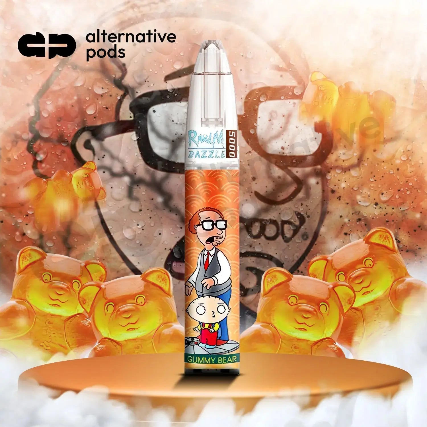 Rick And Morty Vape Disposable R and M Dazzle Vape .99 Rick And Morty Vape Disposable R and M Dazzle Vape .99