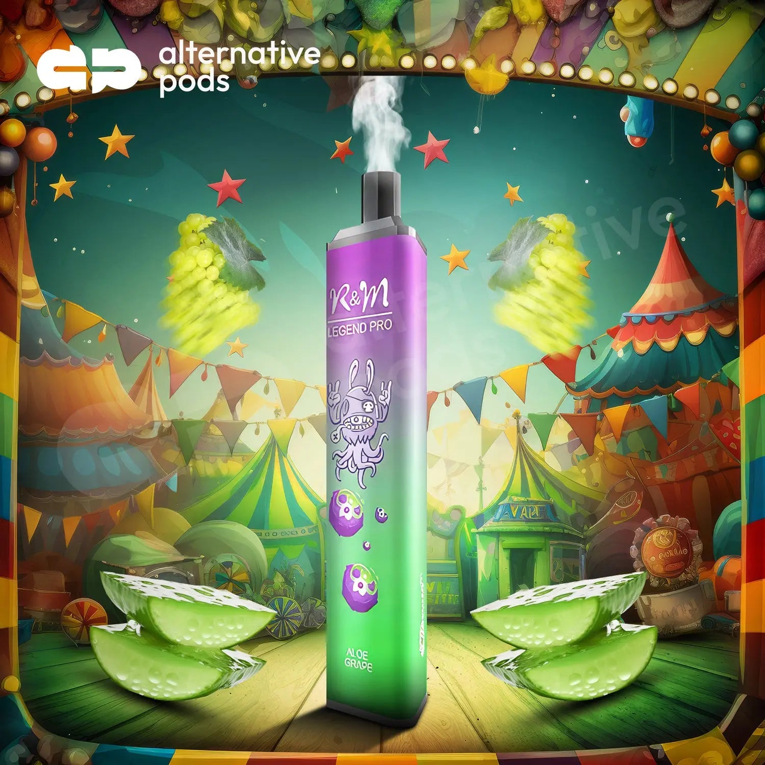 R and M Legend Disposable Vape - Aloe Grape 