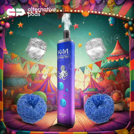 R and M Legend Disposable Vape - Blue Razz Ice 