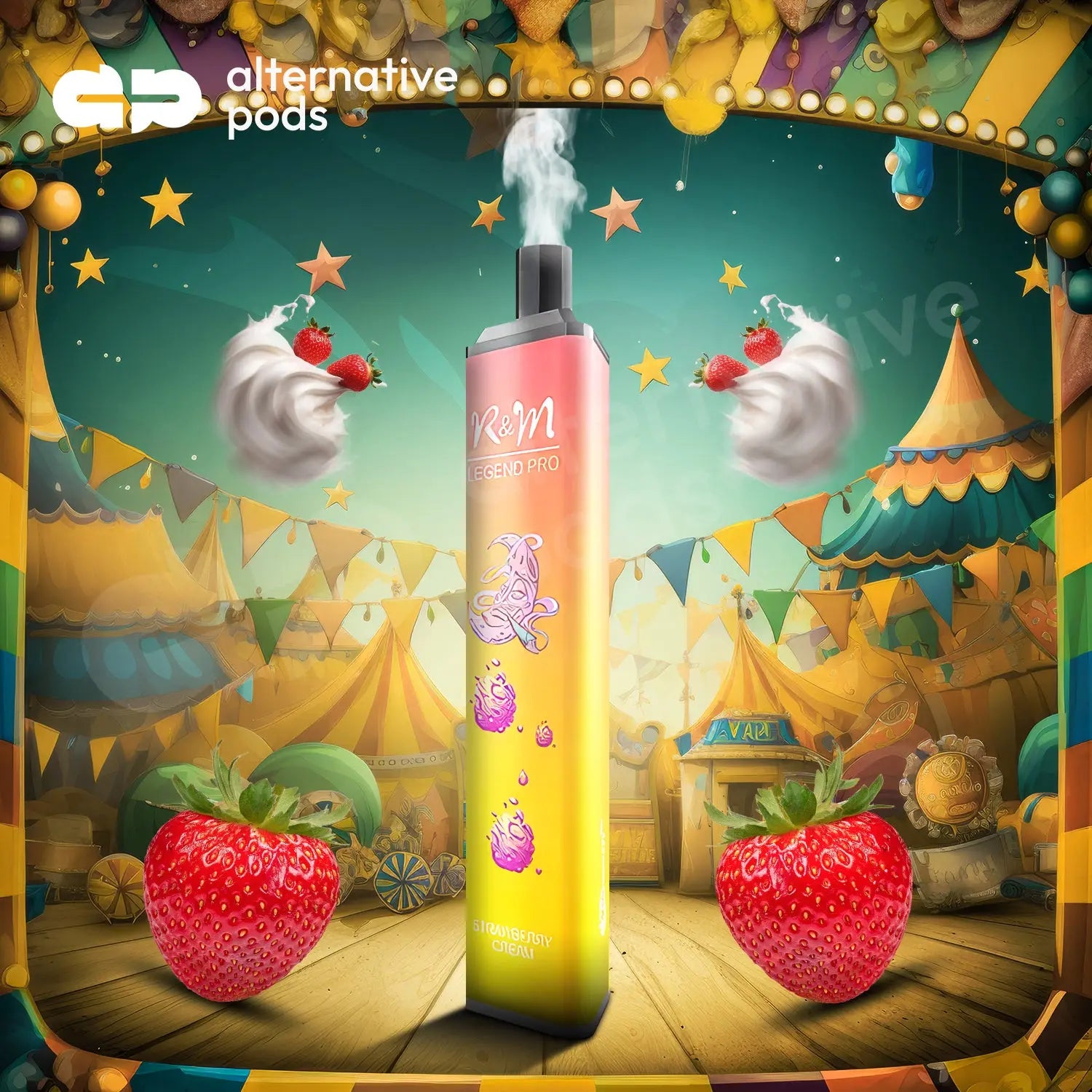 R and M Legend Disposable Vape - Strawberry Cream 