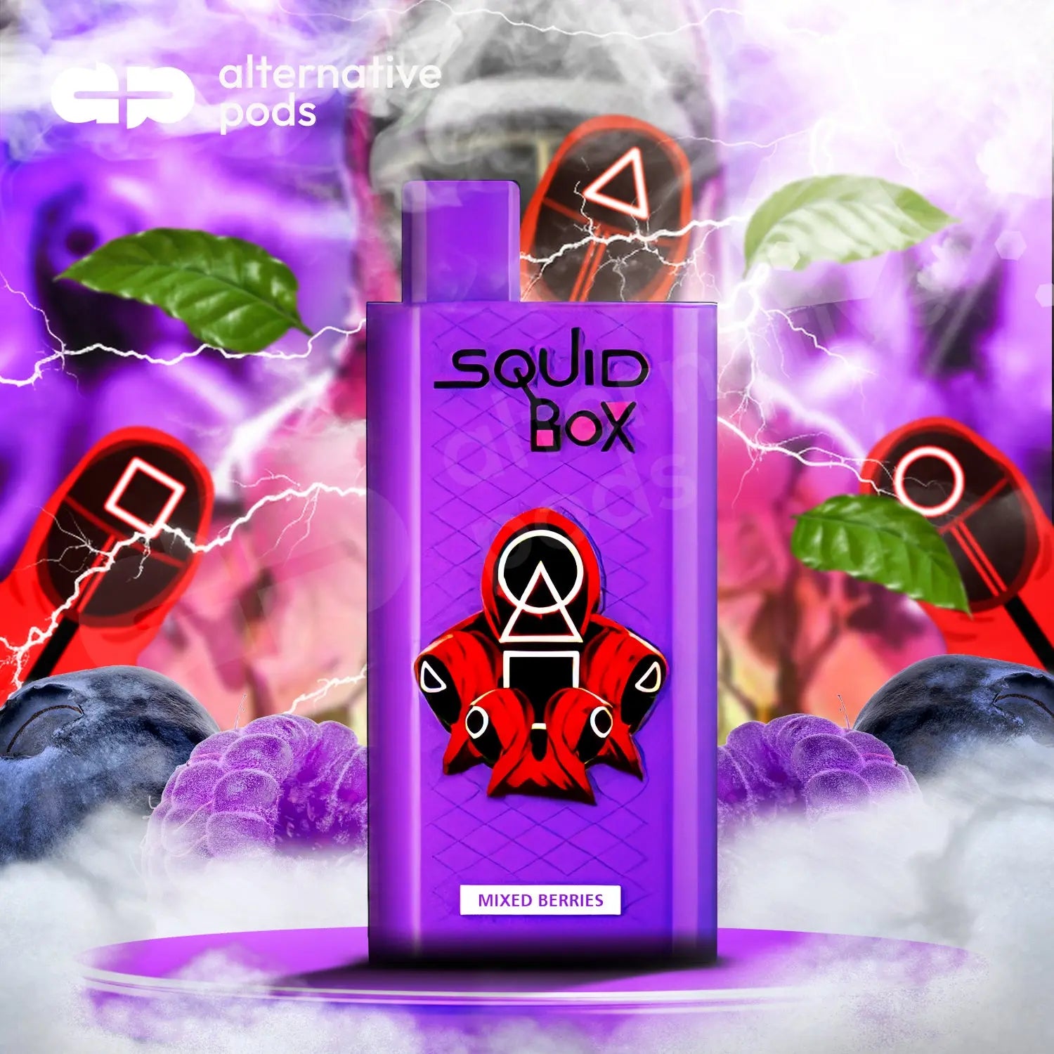 R and M Squid Box Disposable Vape - Mixed Berries 