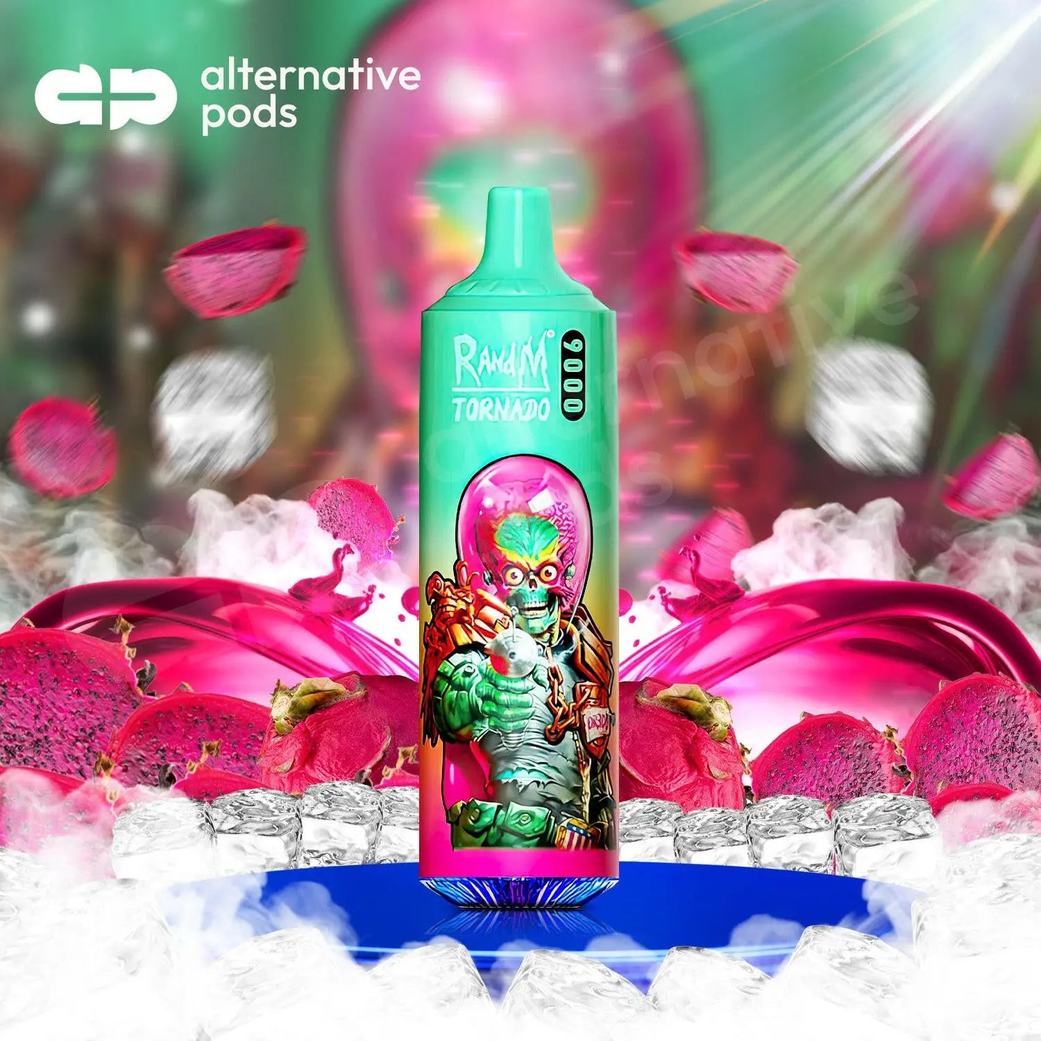 R and M Tornado 9000 Puffs Disposable Vape - Black Dragon Ice