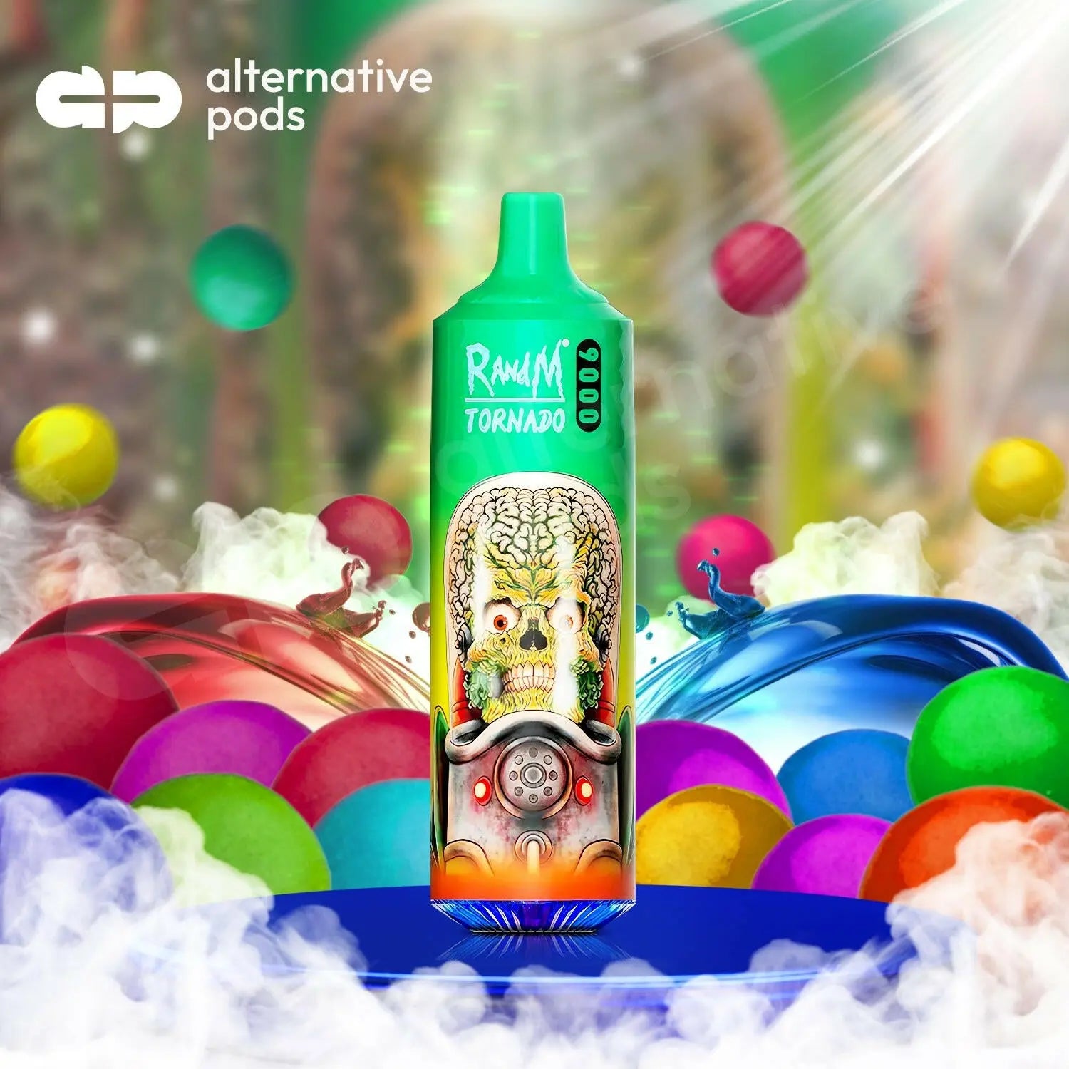 R and M Tornado 9000 Puffs Disposable Vape - Rainbow Candy