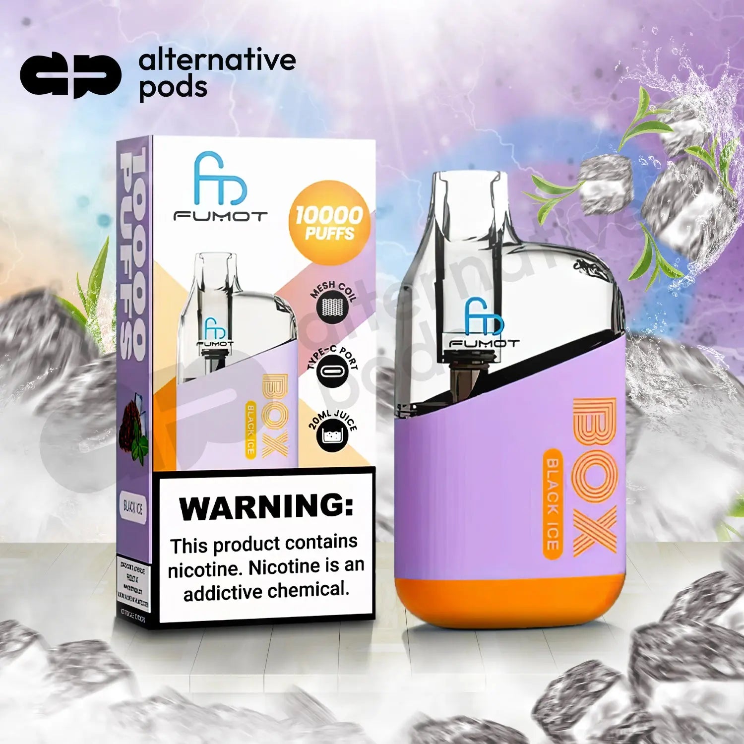 R and M Tornado Box 10K Vape 5% - Alternative pods | Online Vape & Smoke Shop