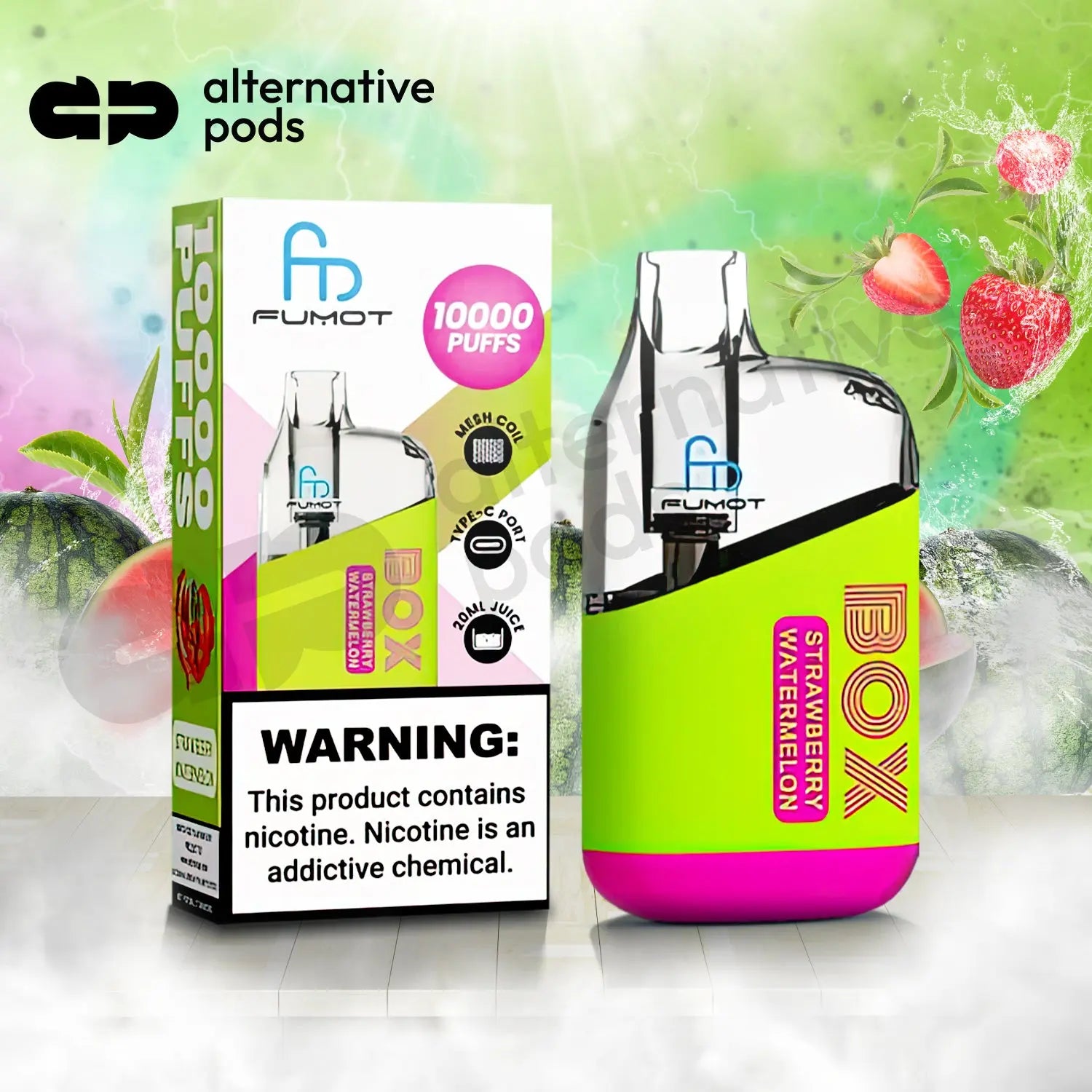 R and M Tornado Box 10K Vape 5% - Alternative pods | Online Vape & Smoke Shop