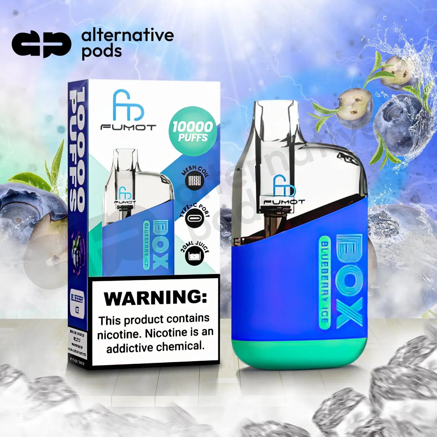 R and M Tornado Box 10K Vape 5% - Alternative pods | Online Vape & Smoke Shop