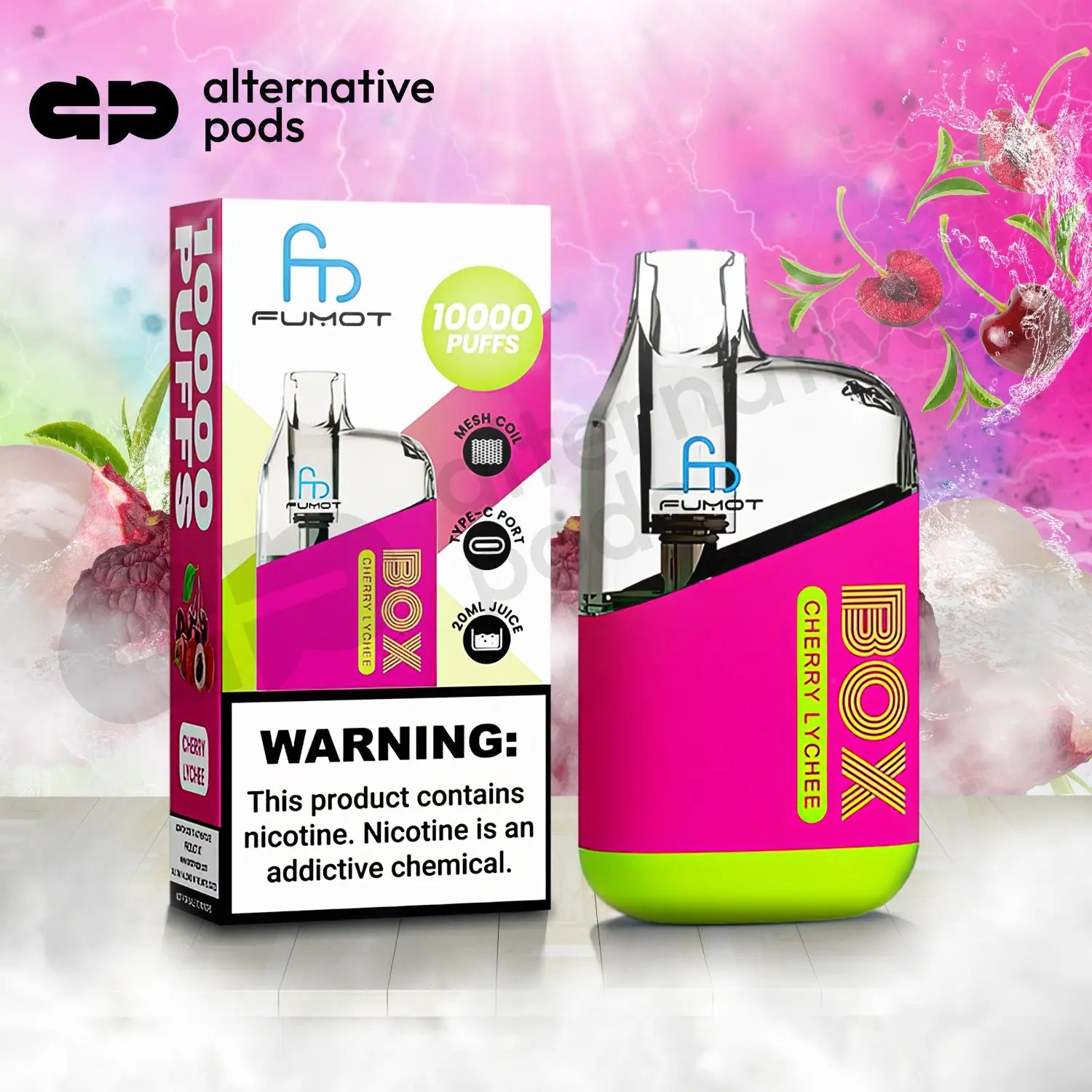 R and M Tornado Box 10K Vape 5% - Alternative pods | Online Vape & Smoke Shop