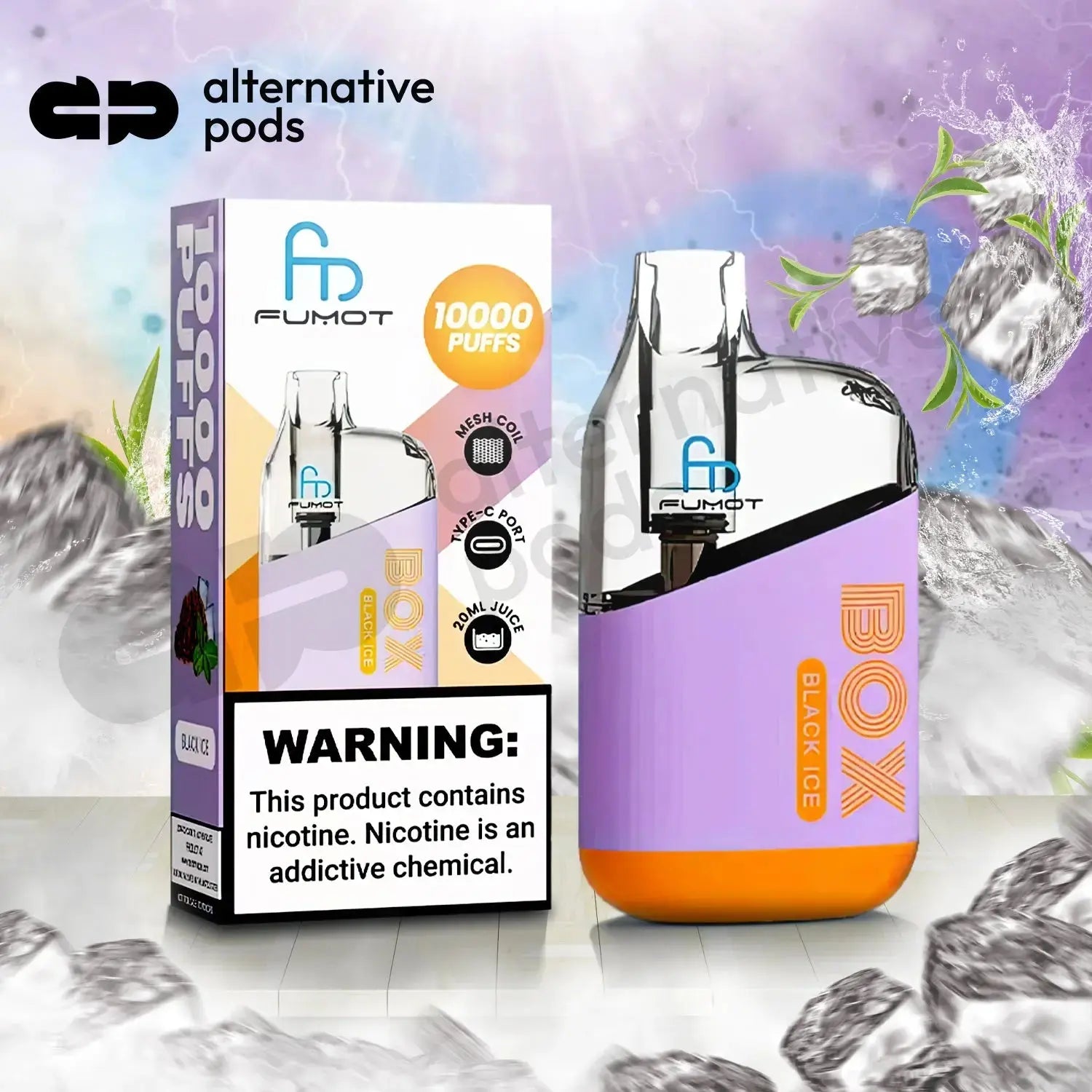 R and M Tornado Box 10K Vape 5% - Alternative pods | Online Vape & Smoke Shop