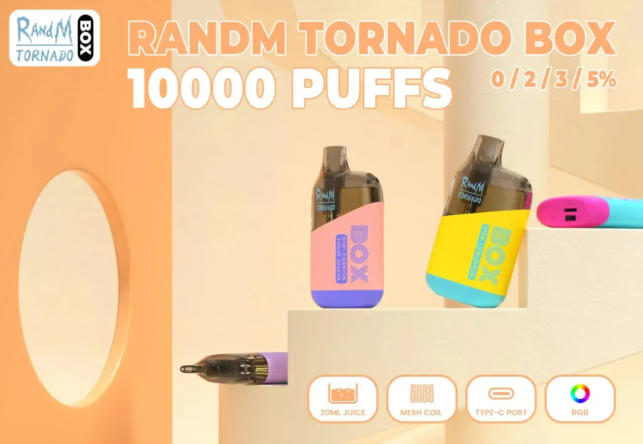 R and M Tornado Box 10K Vape 5% - Alternative pods | Online Vape & Smoke Shop