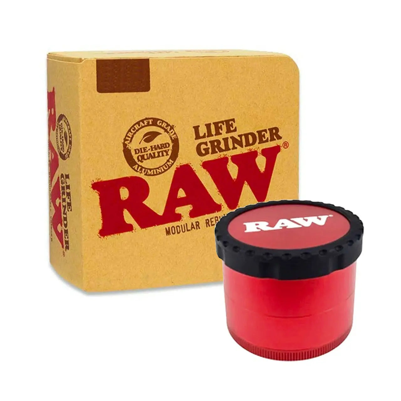 RAW 4 Piece Life Grinder - Alternative pods | Online Vape & Smoke Shop