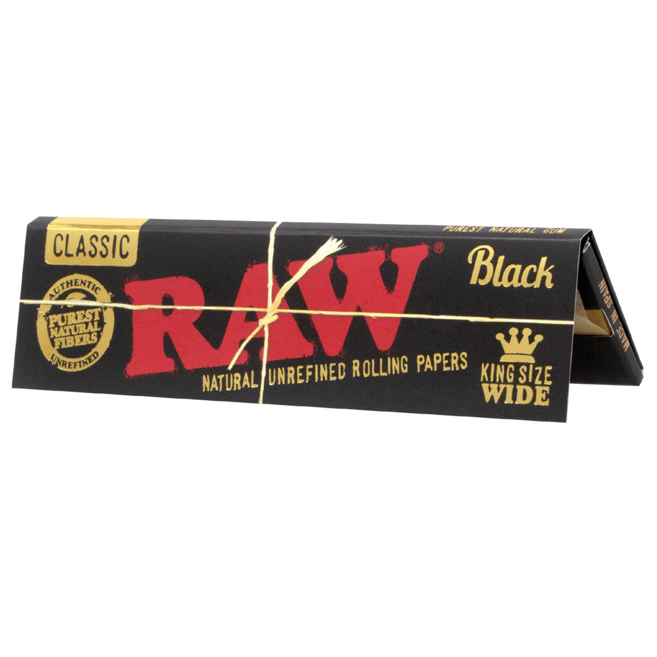 RAW Black King Size Rolling Papers (33ct)