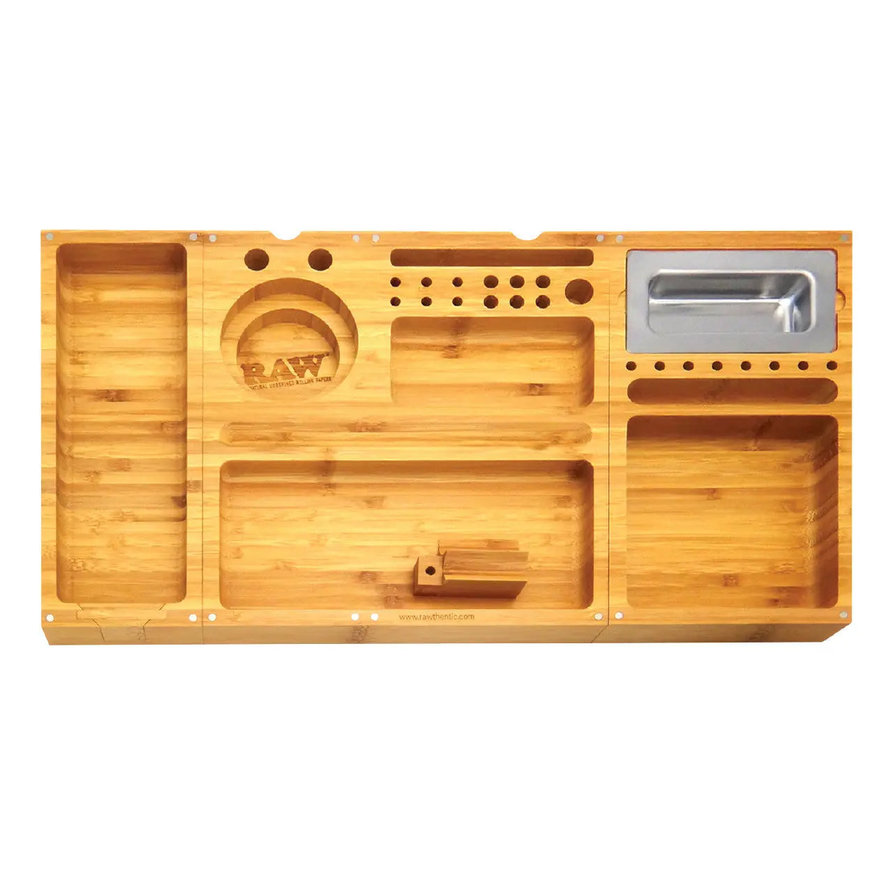 RAW Bamboo Rolling Tray - Triple Flip - Alternative pods | Online Vape & Smoke Shop