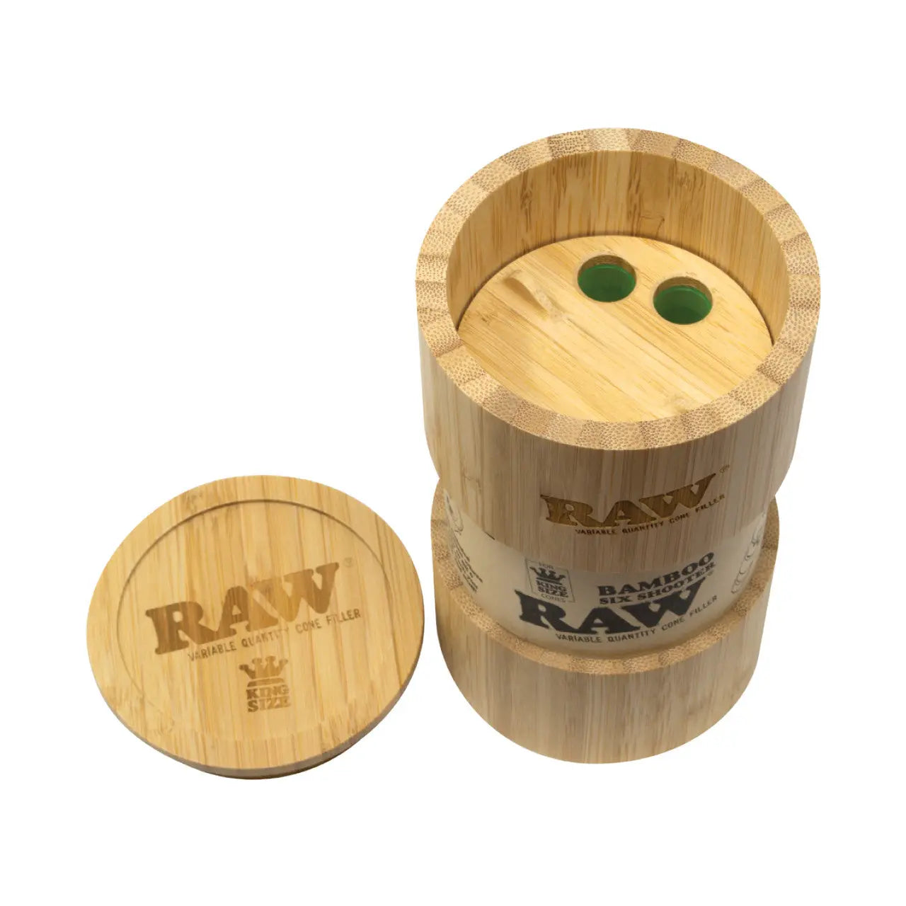 RAW Bamboo Six Shooter Cone Filler - King Size - Alternative pods | Online Vape & Smoke Shop