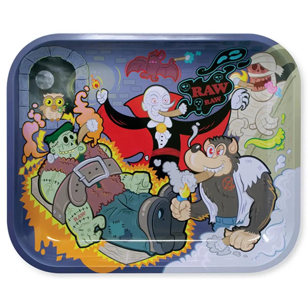 RAW Monster Rolling Metal Tray - Large - Alternative pods | Online Vape & Smoke Shop