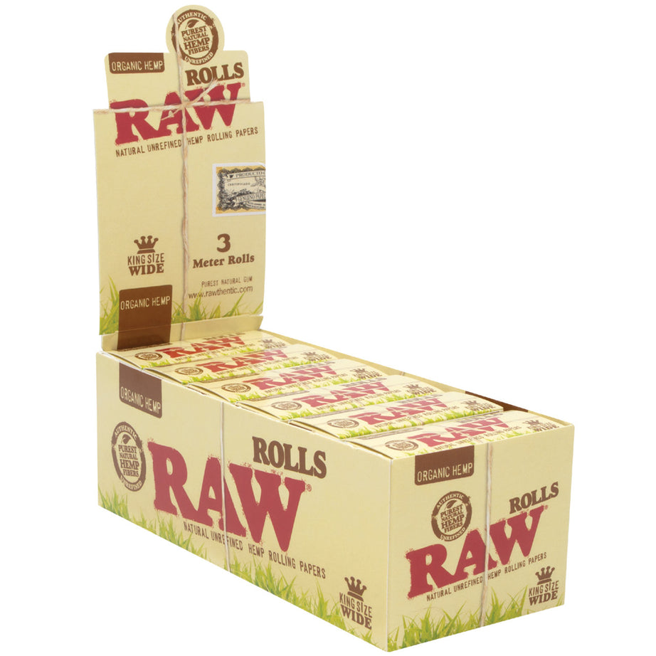 RAW Organic Hemp King Size Wide Rolls (3m)