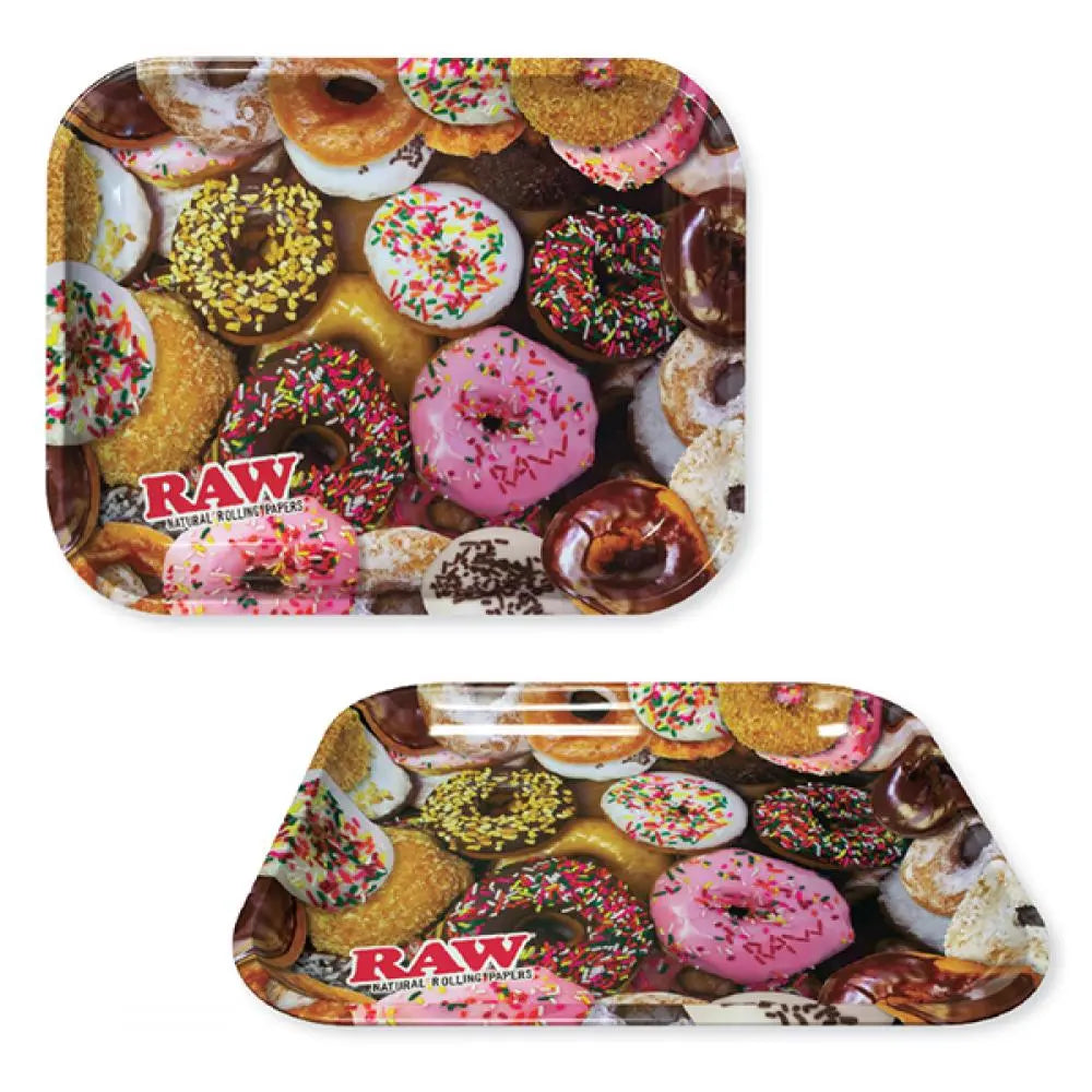 RAW Rolling Tray Doughnut Metal - Large - Alternative pods | Online Vape & Smoke Shop