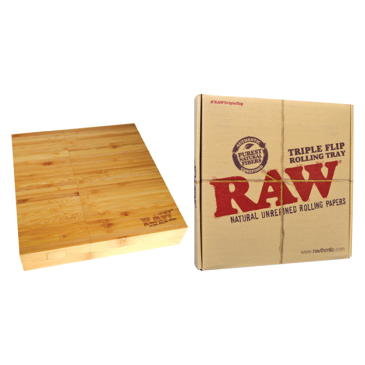RAW Bamboo Rolling Tray - Triple Flip