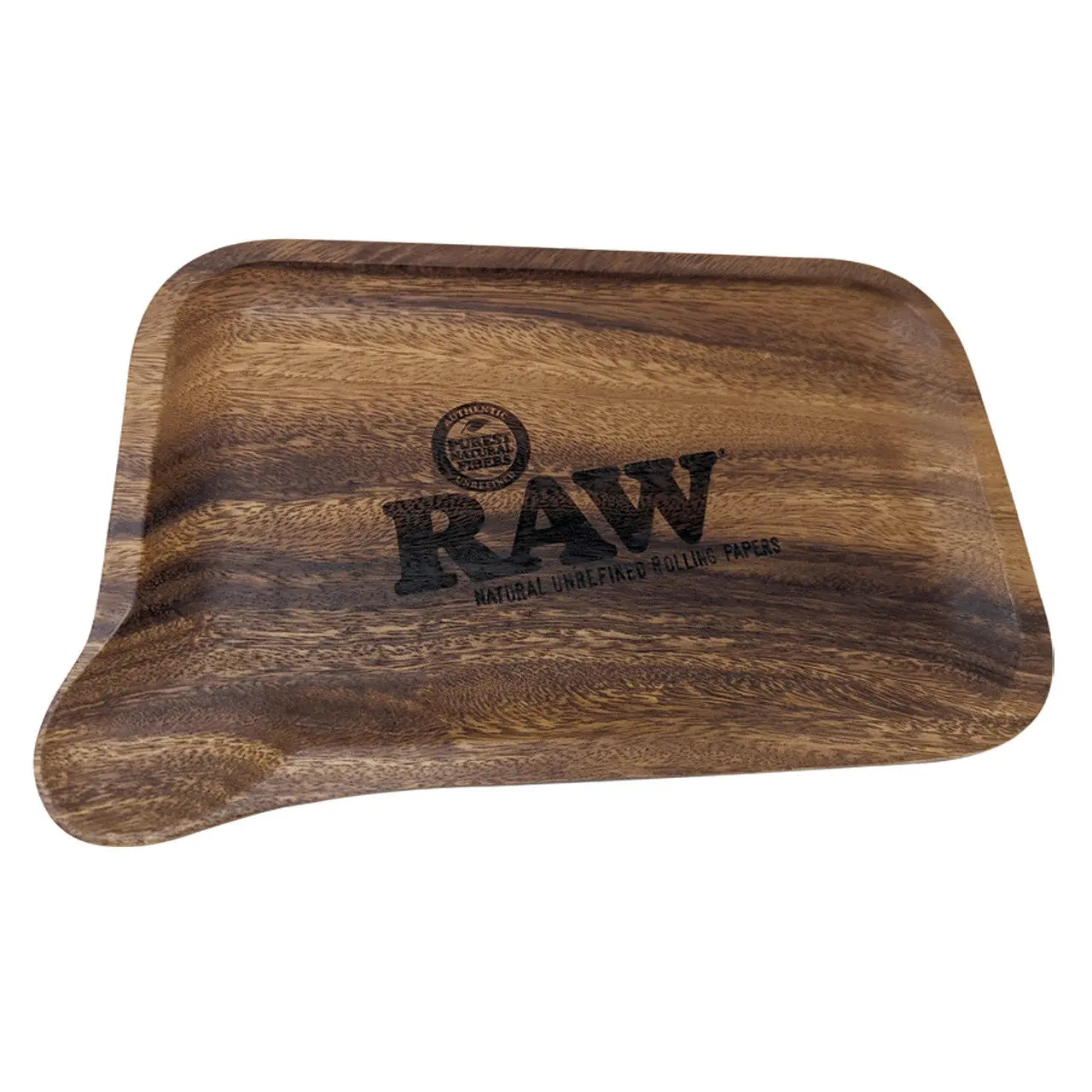 RAW Wooden Rolling Tray with Pour Spout - Alternative pods | Online Vape & Smoke Shop