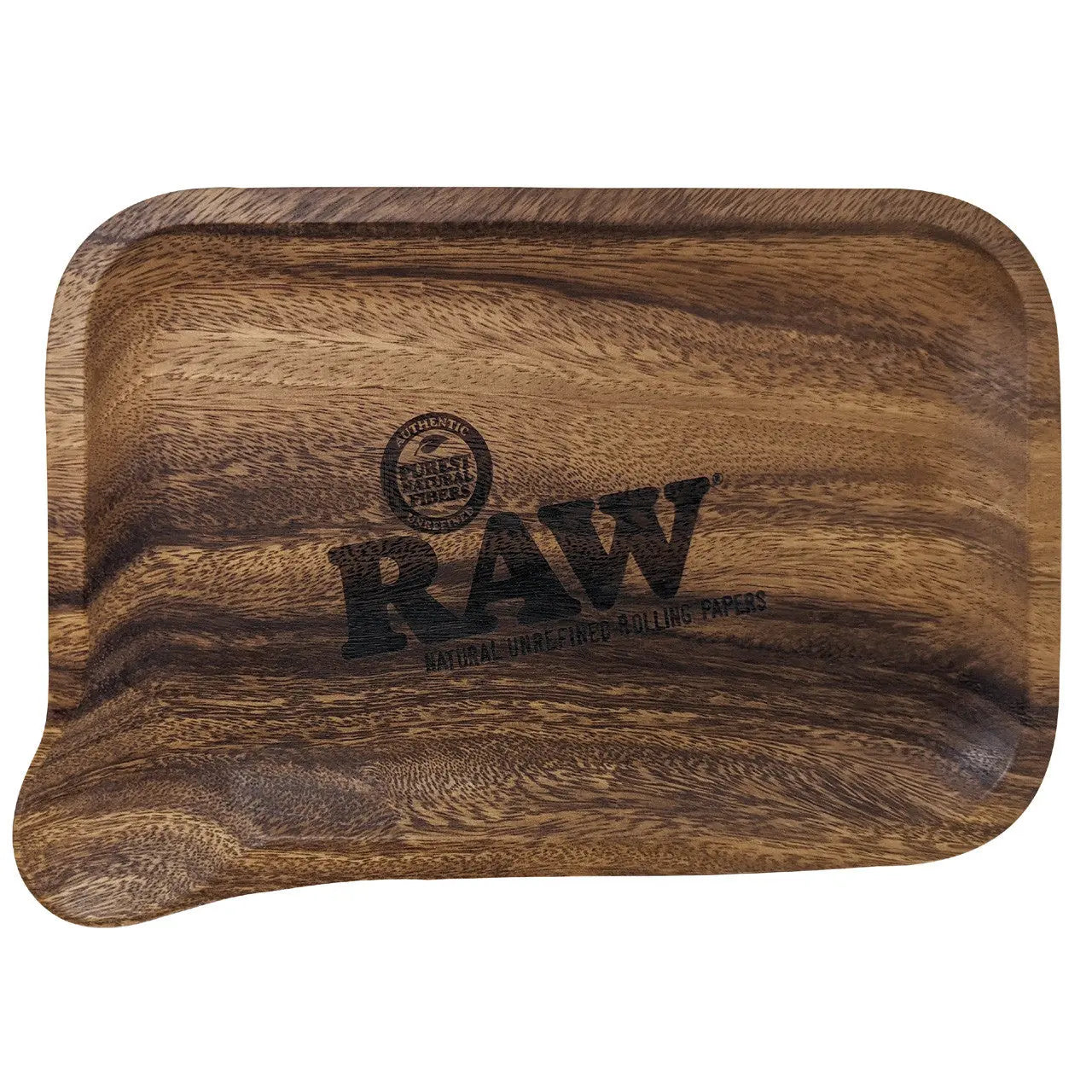 RAW Wooden Rolling Tray with Pour Spout - Alternative pods | Online Vape & Smoke Shop