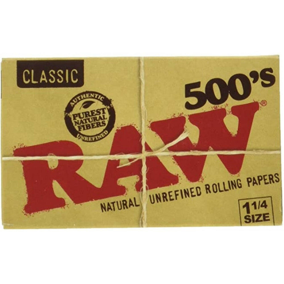RAW Classic 500'S Rolling Papers 1¼ Size