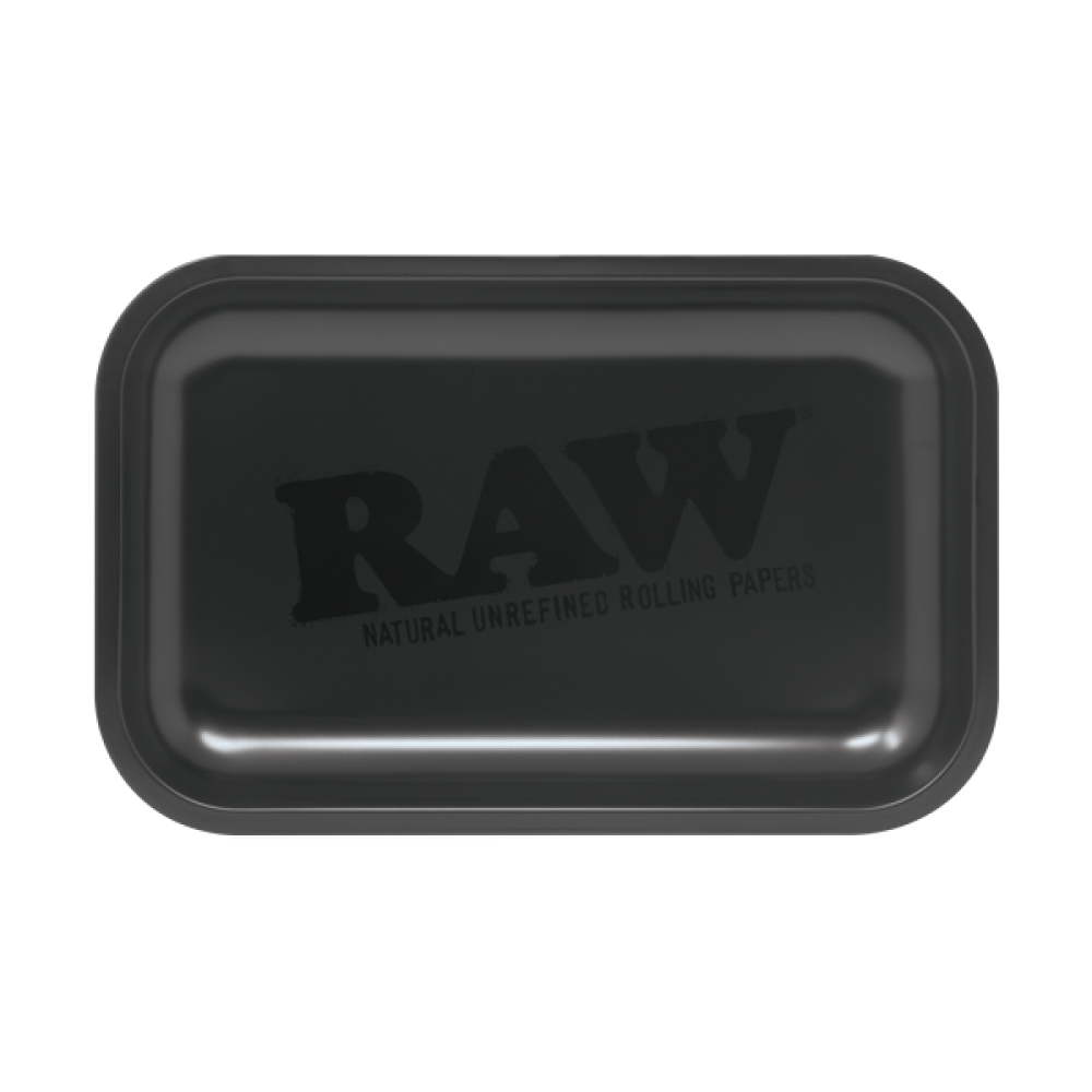 Raw Murder'd Black Matte Finish Metal Rolling Tray - Small