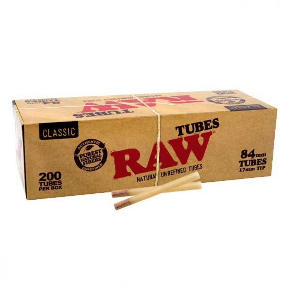 Raw Tubes Bulk 200ct - 84mm Length W/17mm Tip - 200ct