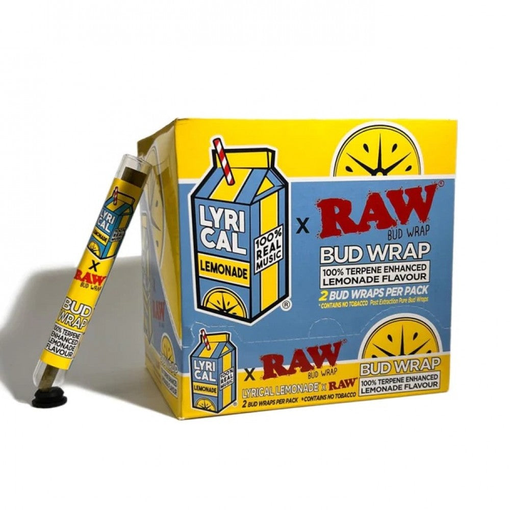 Raw X Lyrical Lemonade Bud Wrap 2 Pack - Lemonade Flavor Cone