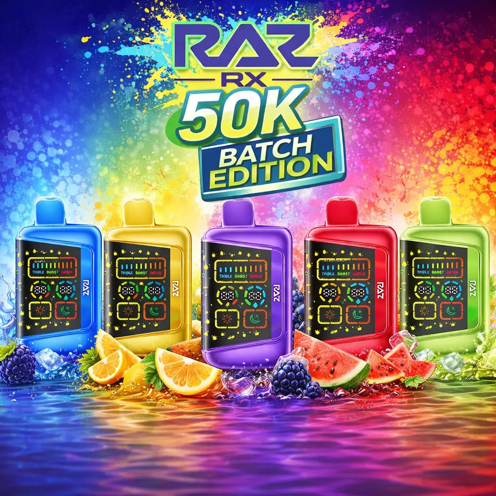 raz disposable vapes online RAZ 50K Disposable 5% Batch Edition