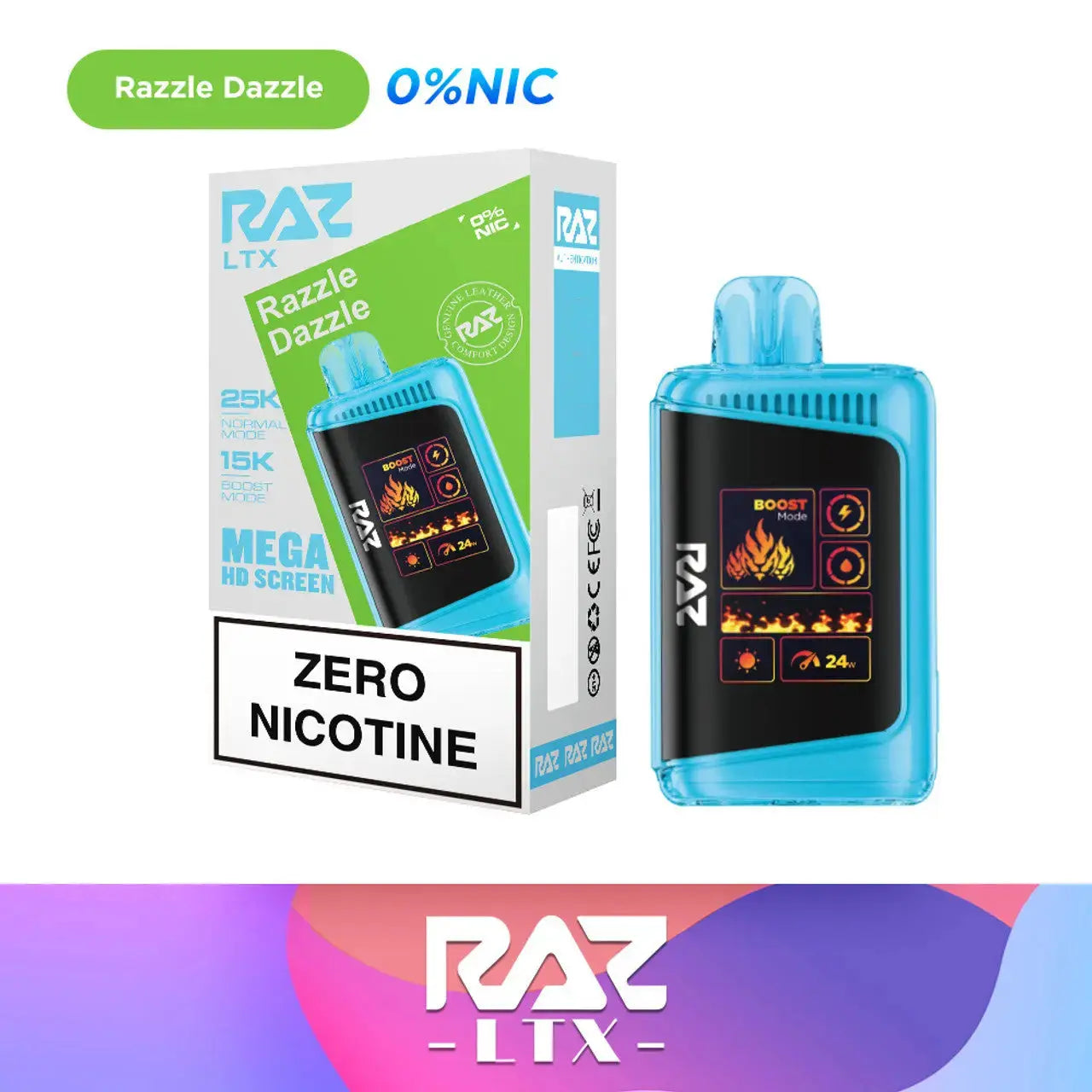 RAZ LTX 25000 Zero Nicotine - Razzle Dazzle 