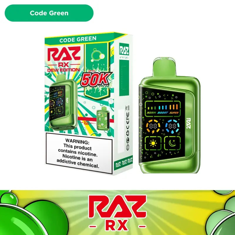 RAZ RX50K Disposable 5% - Code Green 