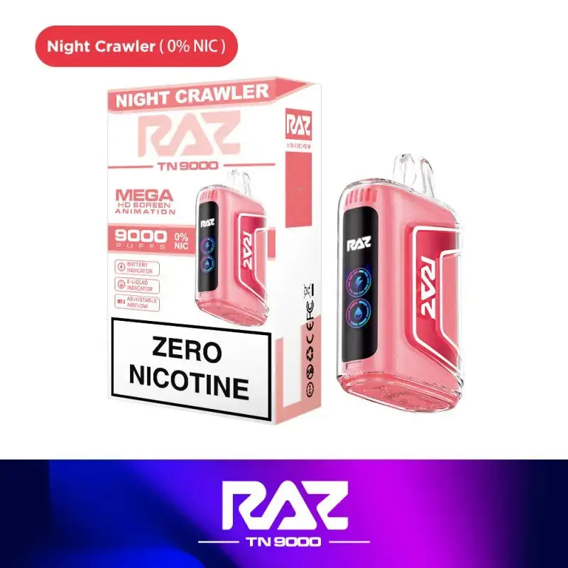 RAZ TN9000 Disposable 0% Geek Vape - Night Crawler 