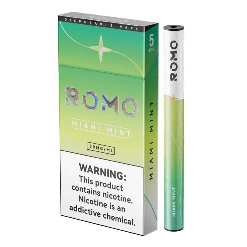 ROMO 5pk Disposable 5% - Miami Mint 